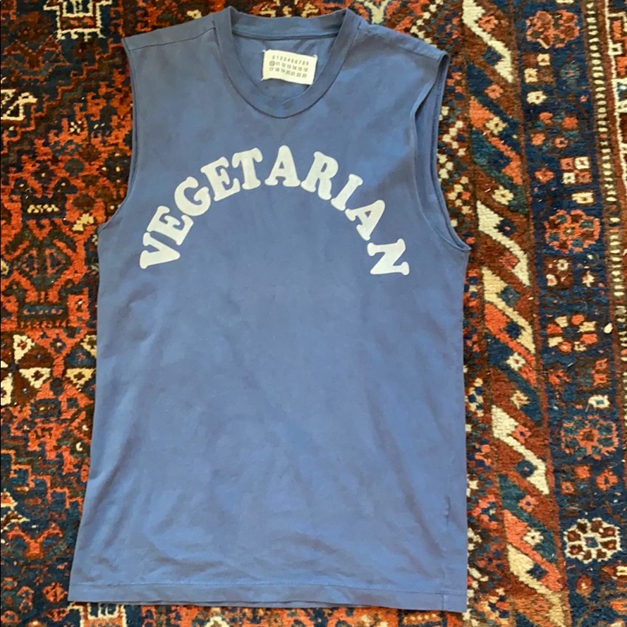Maison Margiela 2004 Vegetarian Sleeveless Tee